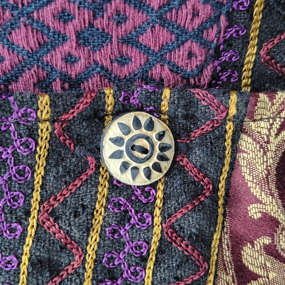 Indigo Moon Multicolor Patchwork Blazer Size 1X - image 2